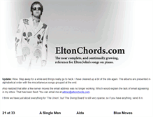 Tablet Screenshot of eltonchords.com